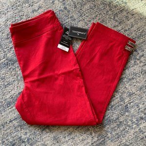 Counterparts Super Stretch Red Capris with embellished hem - Size 16, Plus size